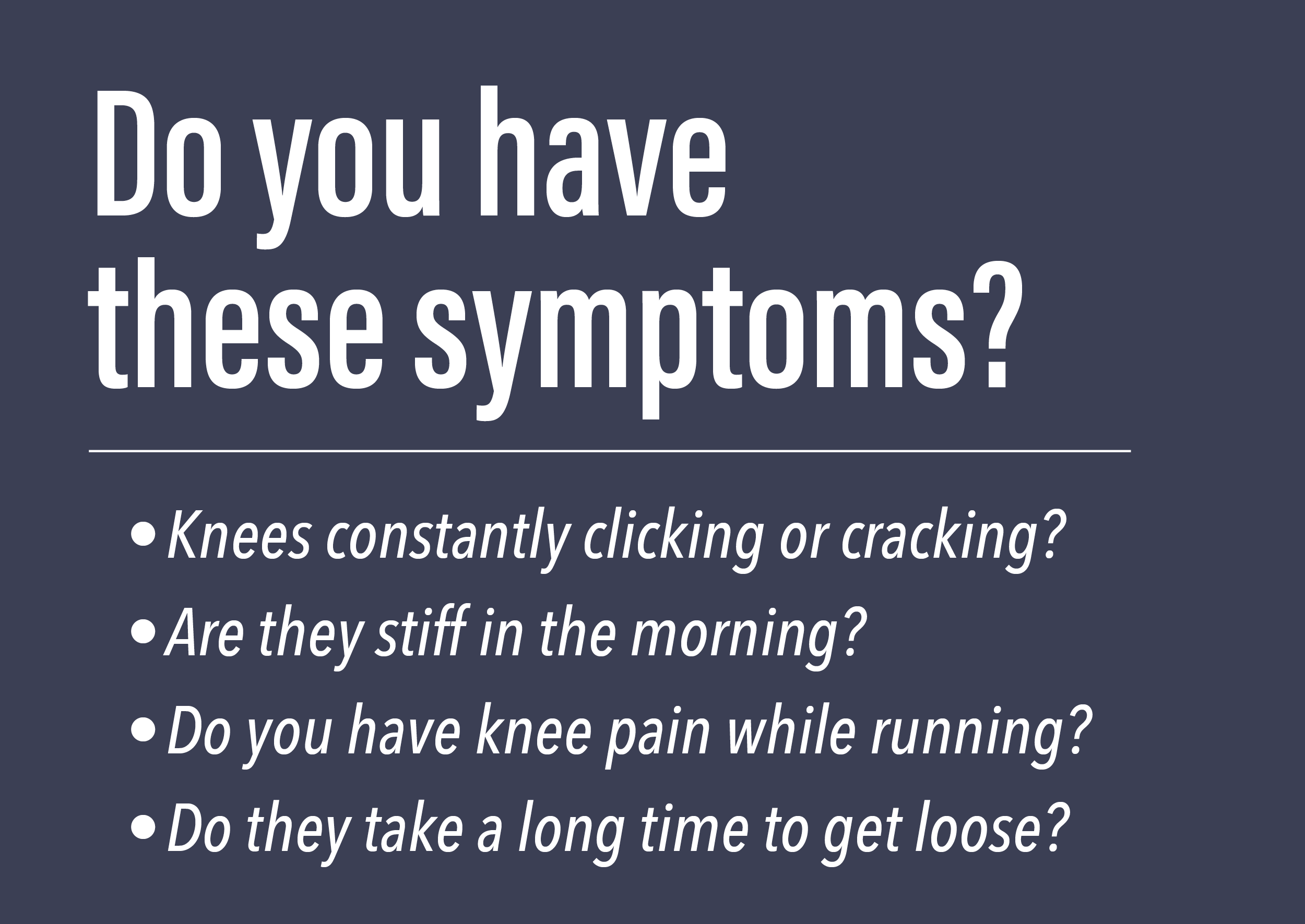 knee pain 2 symptoms